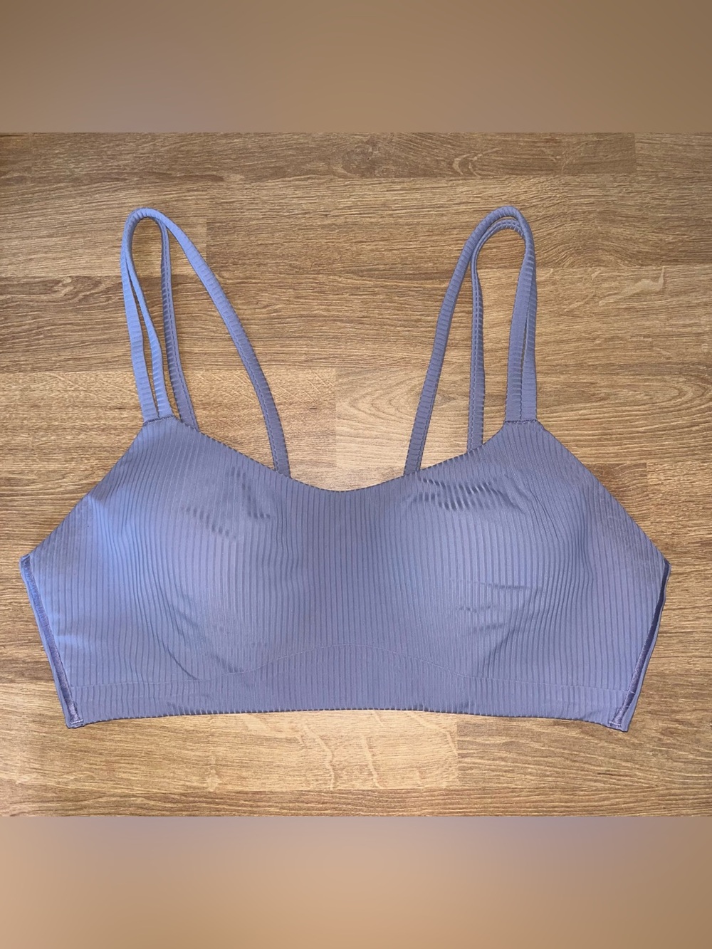 Lululemon Like a Cloud Seamless Ribbed Sports Bra Dusty Purple S/M